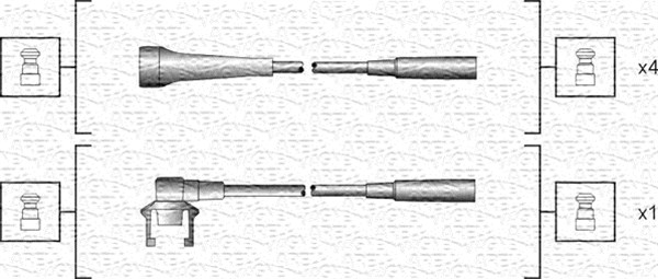 MAGNETI MARELLI Gyújtókábel készlet MSK1145_MM