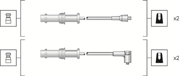 MAGNETI MARELLI Gyújtókábel készlet MSK1152_MM