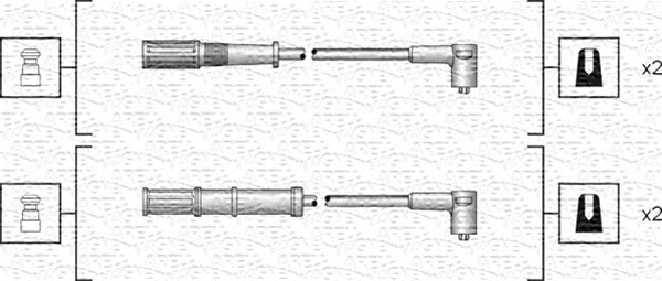 MAGNETI MARELLI Gyújtókábel készlet MSK1161_MM