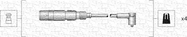 MAGNETI MARELLI Gyújtókábel készlet MSK1164_MM