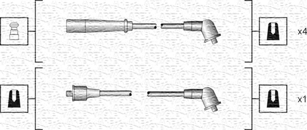 MAGNETI MARELLI Gyújtókábel készlet MSK1185_MM