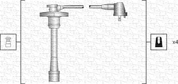 MAGNETI MARELLI Gyújtókábel készlet MSK1188_MM