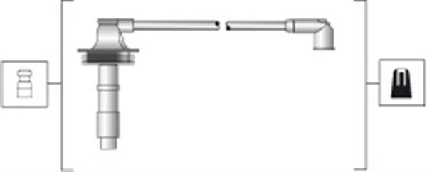 MAGNETI MARELLI Gyújtókábel készlet MSK1279_MM