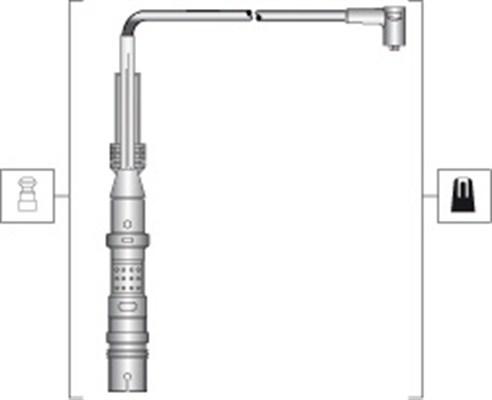 MAGNETI MARELLI Gyújtókábel készlet MSK1298_MM