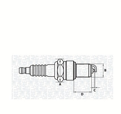 MAGNETI MARELLI Gyújtógyertya CT6FMR_MM