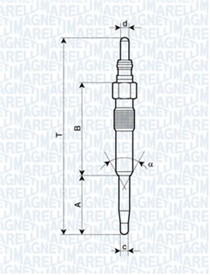 MAGNETI MARELLI Izzítógyertya UC01F_MM