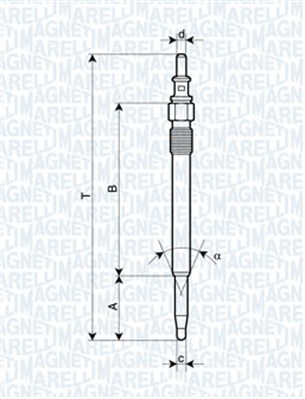 MAGNETI MARELLI Izzítógyertya UC04F_MM