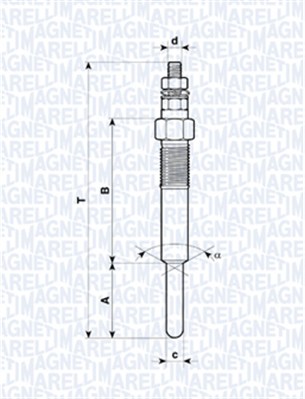 MAGNETI MARELLI Izzítógyertya UC10A_MM