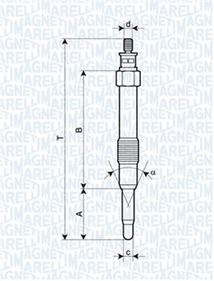 MAGNETI MARELLI Izzítógyertya UC11A_MM