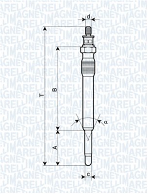 MAGNETI MARELLI Izzítógyertya UC12A_MM