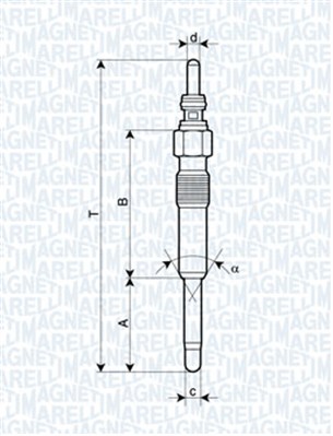 MAGNETI MARELLI Izzítógyertya UC14A_MM