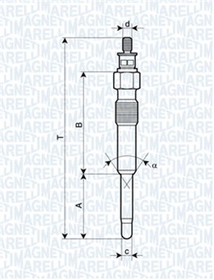 MAGNETI MARELLI Izzítógyertya UC7A_MM