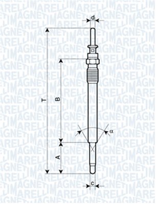 MAGNETI MARELLI Izzítógyertya UC16A_MM