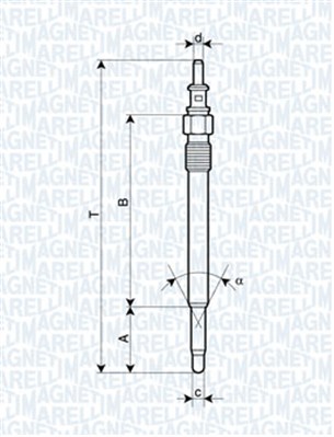 MAGNETI MARELLI Izzítógyertya UC17A_MM