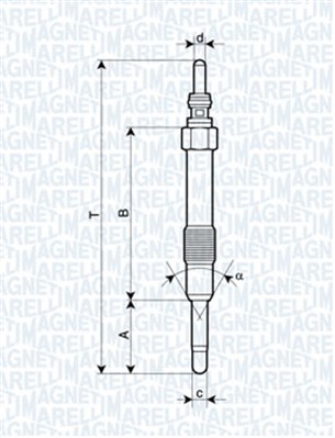 MAGNETI MARELLI Izzítógyertya UC19A_MM