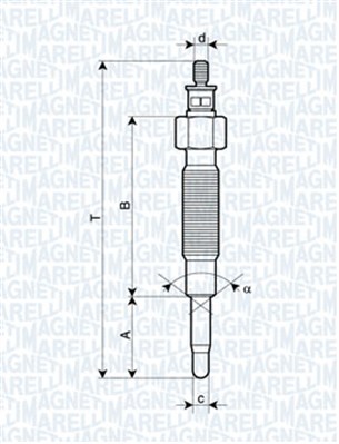 MAGNETI MARELLI Izzítógyertya UC23A_MM