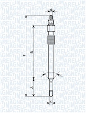 MAGNETI MARELLI Izzítógyertya UC24A_MM