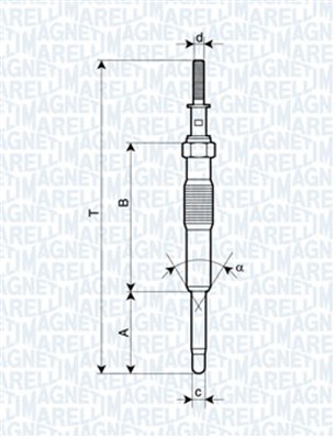 MAGNETI MARELLI Izzítógyertya UC33A_MM