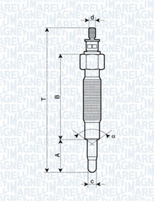 MAGNETI MARELLI Izzítógyertya UC25A_MM