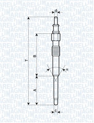 MAGNETI MARELLI Izzítógyertya UC39A_MM