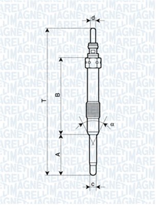 MAGNETI MARELLI Izzítógyertya UC43A_MM