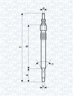 MAGNETI MARELLI Izzítógyertya UC44A_MM