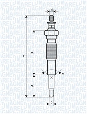 MAGNETI MARELLI Izzítógyertya UC46A_MM