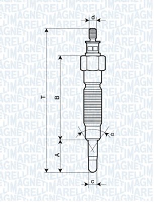 MAGNETI MARELLI Izzítógyertya UC47A_MM