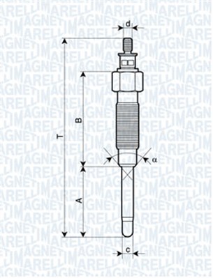 MAGNETI MARELLI Izzítógyertya UC48A_MM