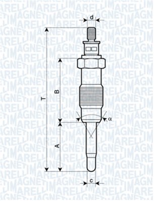 MAGNETI MARELLI Izzítógyertya UC4A_MM