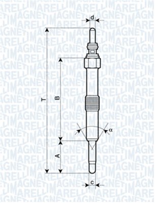 MAGNETI MARELLI Izzítógyertya UC50A_MM