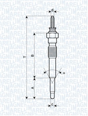 MAGNETI MARELLI Izzítógyertya UC51A_MM