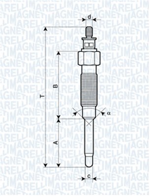 MAGNETI MARELLI Izzítógyertya UC52A_MM