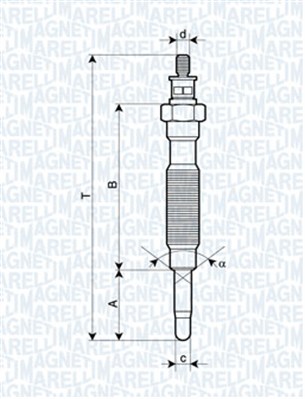 MAGNETI MARELLI Izzítógyertya UC55A_MM