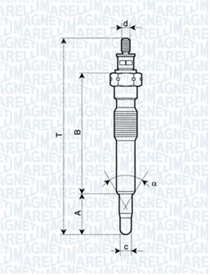 MAGNETI MARELLI Izzítógyertya UC62A_MM