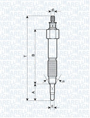 MAGNETI MARELLI Izzítógyertya UC63A_MM