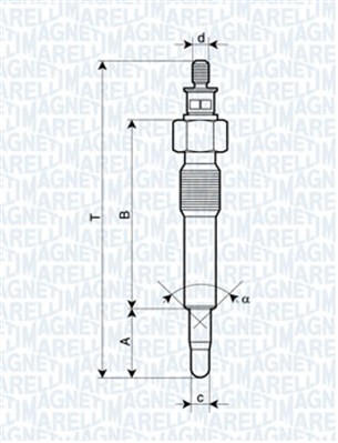 MAGNETI MARELLI Izzítógyertya UC9A_MM