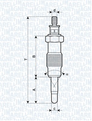 MAGNETI MARELLI Izzítógyertya UX11A_MM