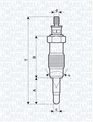 MAGNETI MARELLI Izzítógyertya UX12A_MM