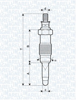 MAGNETI MARELLI Izzítógyertya UX13A_MM