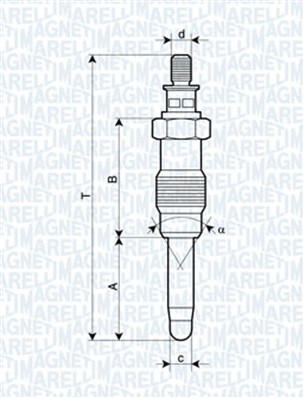 MAGNETI MARELLI Izzítógyertya UX5A_MM