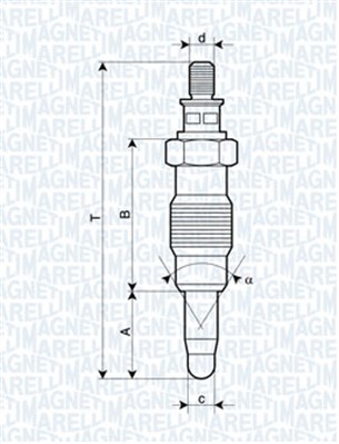 MAGNETI MARELLI Izzítógyertya UX19A_MM