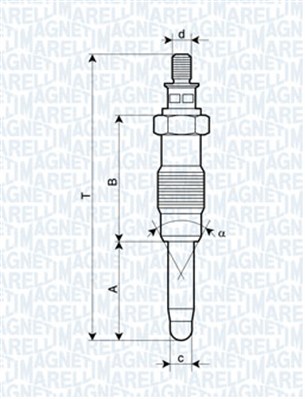 MAGNETI MARELLI Izzítógyertya UX4A_MM