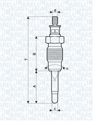 MAGNETI MARELLI Izzítógyertya UX22A_MM