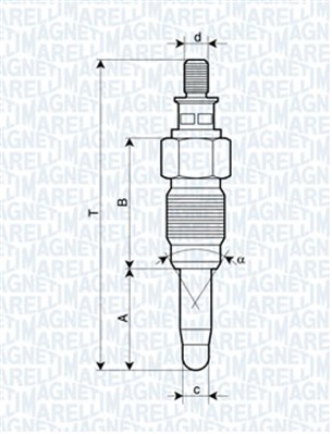 MAGNETI MARELLI Izzítógyertya UX25A_MM