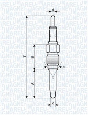 MAGNETI MARELLI Izzítógyertya UX28A_MM