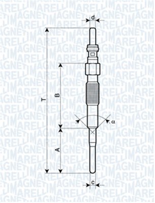 MAGNETI MARELLI Izzítógyertya UY11A_MM