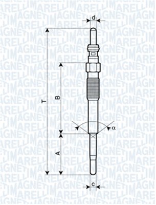 MAGNETI MARELLI Izzítógyertya UY12A_MM