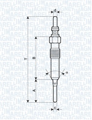 MAGNETI MARELLI Izzítógyertya UY16A_MM