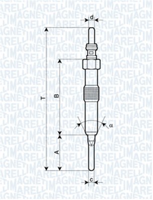 MAGNETI MARELLI Izzítógyertya UY18A_MM